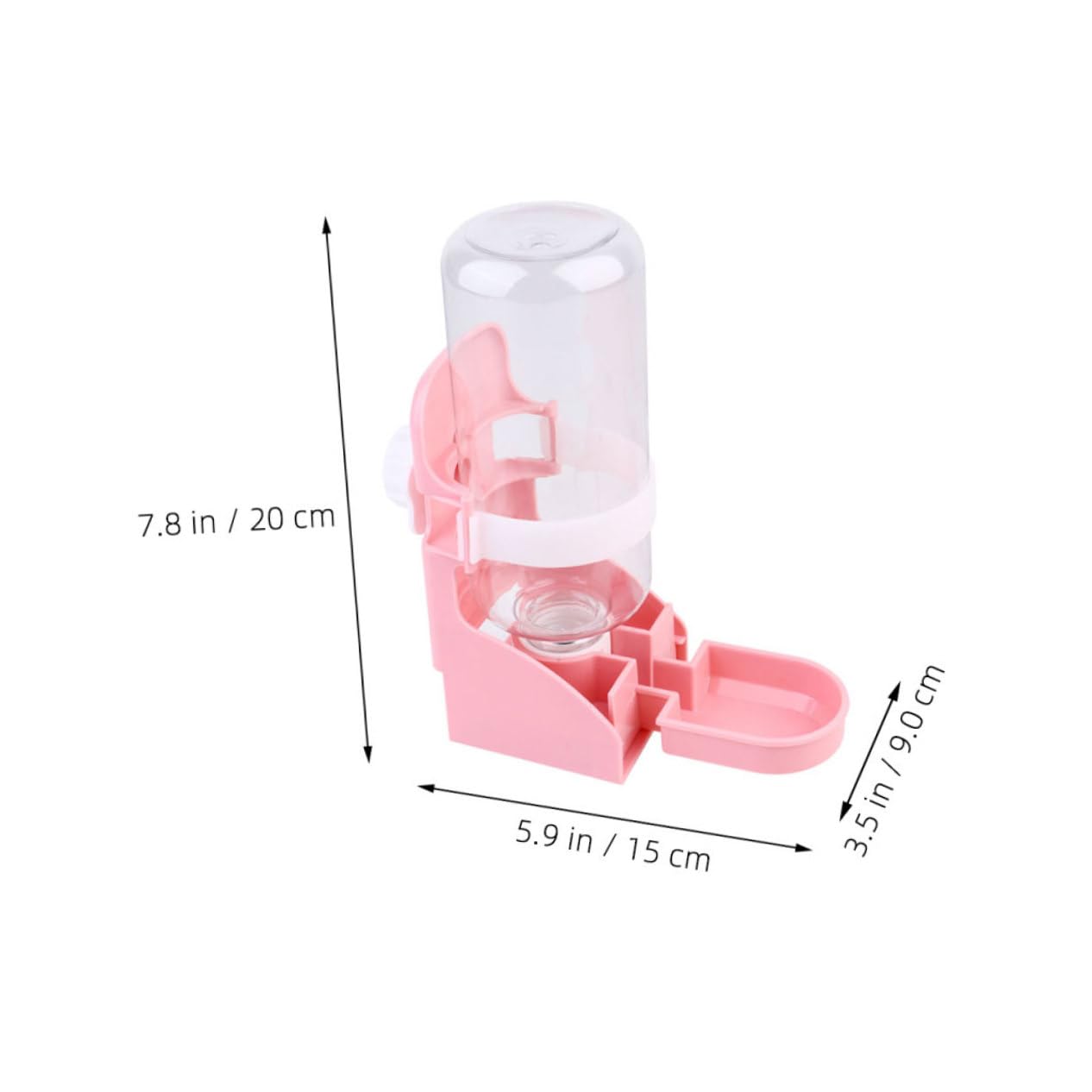 JOINPAYA Dog Waterer Dispenser Automatic Pet Water Bottle for Cats Dogs Pigs Birds 500ml Capacity