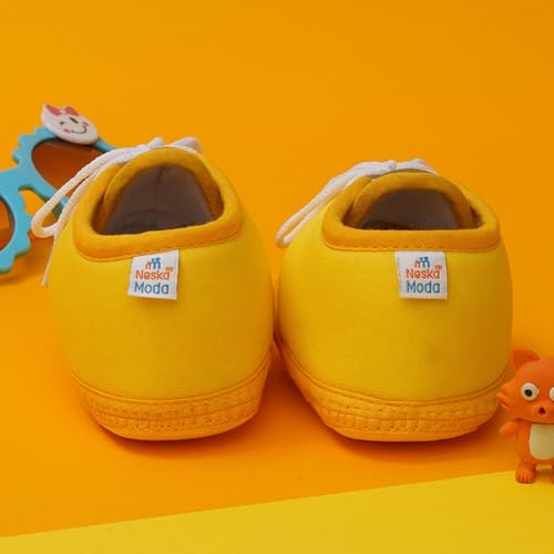 Image of Neska Moda 6 To 12 Months Baby Boys & Baby Girls Cute Soft Cotton Pre-Walker Lace Booties-BT4713