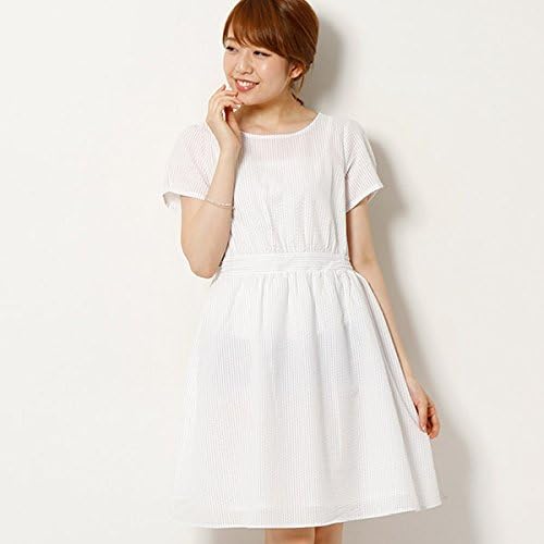 Amazon Co Jp アースミュージック エコロジー Earthmusic Ecology シアーサッカーフィット フレアワンピース 106lグレー S 服 ファッション小物