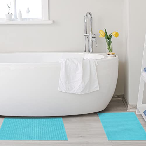 Superior Bath Mats Set 1000 Gram Long-Staple Combed Cotton For Bathroom, 2 Piece, Turquoise #TOP3