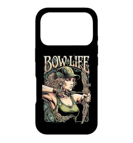 Bow Life �A�[�`���[ �K�[�� ���B���e�[�W �A�[�`�F���[ �E�[�}�� �A�[���k�[�{�[ �X�}�z�P�[�X iPhone 17 Pro �p