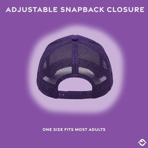 Image of Funky Junque Blank Mesh Foam Lightweight Snapback Trucker Hat | Lightweight Foam Trucker Hat with Breathable Mesh Back, Golf Beach and Street Style, Trendy Trucker Hats for Men