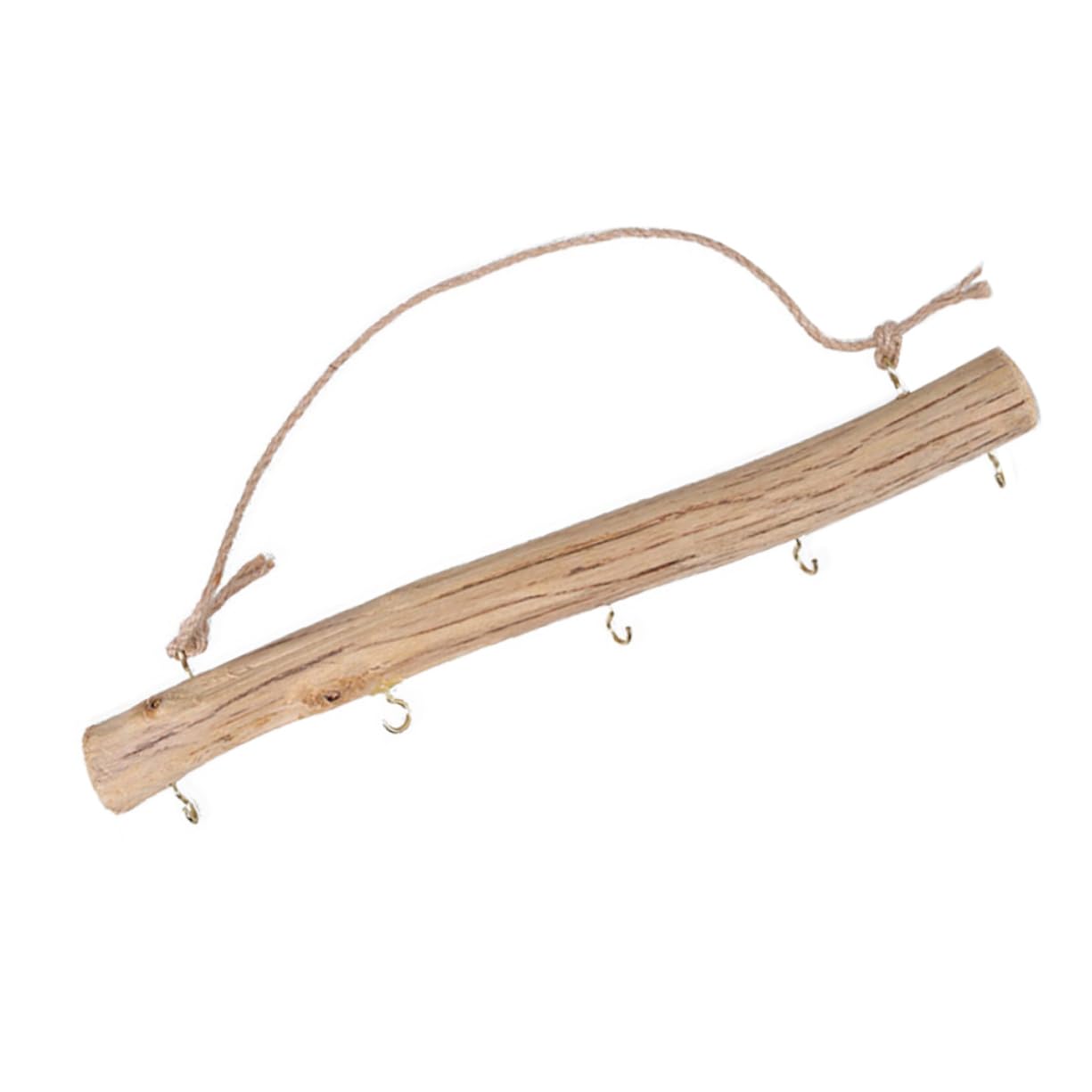 Levemolo Hanging Wall Shelves Jewelry Organizer Rustic Key Hooks Storage Rack for Minimalist Decor Easy to Mount for Bedroom Bathroom and Entryway for Mother Birthday