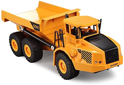 Darenbp Fernbedienung Auto BAU Kipplaster Spielzeug Modell 2,4 GHz RC Engineering Autos Fahrzeuge High Speed ​​Auto Fernbedienung Modell Geländewagen Spielzeug Für Jungen Kinder Geschenk Cover