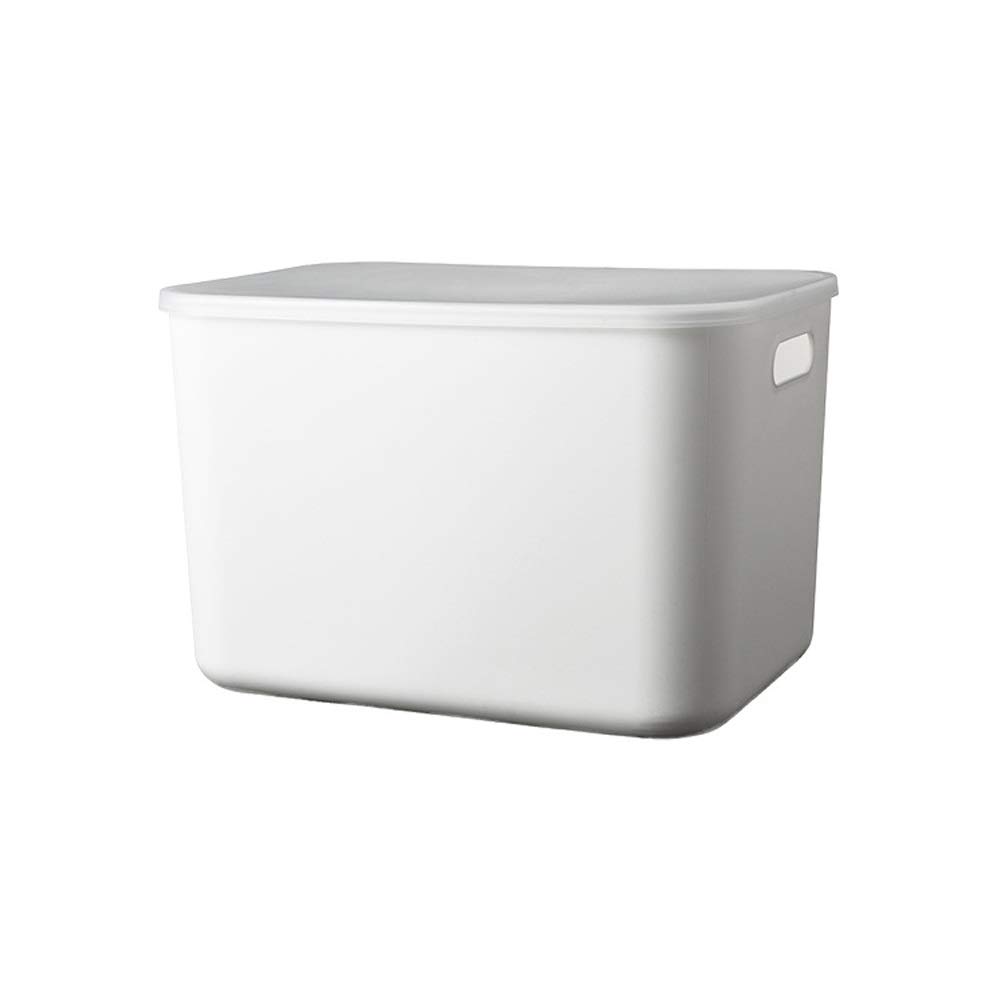 ETRGFTHU Storage Box Plastic Storage Bin For Household Clothes Storage Box With Lid Toy Storage Box Wardrobe Dustproof Finishing Box White(33x23.5x17cm)