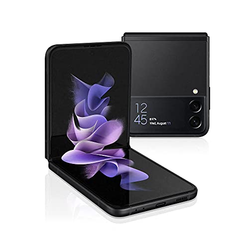 Samsung Galaxy Z Flip3, Téléphone mobile 5G 256Go Noir, Carte SIM non incluse, smartphone Android, Version FR