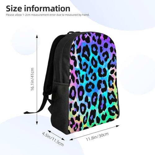 Camping Outdoor Backpack Big Capacity Rucksack Colorful Leopard Cheetah Print Art College Bookbag Men Women4