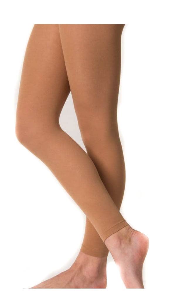 Mytoptrendz Girls Tan Mytoptrendz® Footless Dance Tights Soft Strchy Matte Opaque With Spandex (7-9 Yrs )