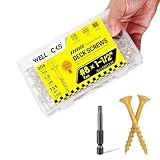 WELLOCKS Deck Screws, Wood Screws, Tan, Superior Rust...