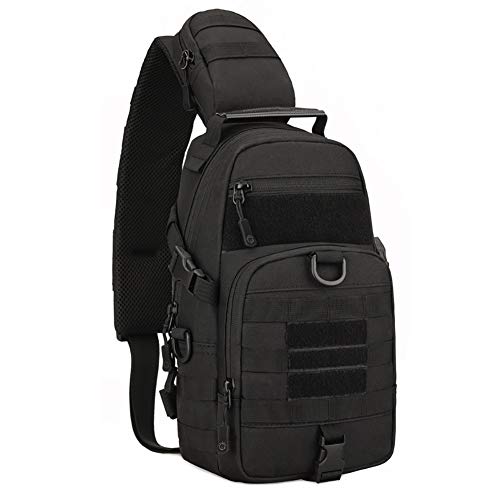 Zdmathe Tasche, einzelne Schulter Messenger Bag, Brusttasche, Lässige Büro Taktische Tasche, kleines Werkzeug Backpak, Tasche, die für den Transport von Ipad, Smartphone, Brieftasche und Cover