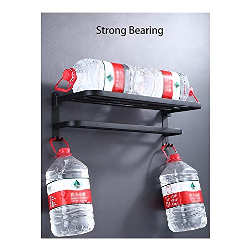 Porte-serviettes mural pliable et sans perforation pour douche