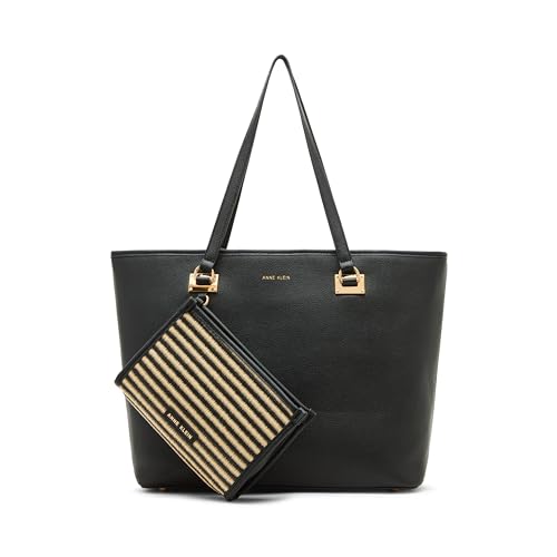 Image of Anne Klein Womens Work Tote with Pouch, Black