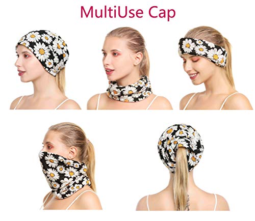 HONENNA Printed Turban Headband Chemo Cap Soft Sleep Beanie (Gray) - Thumbnail 3