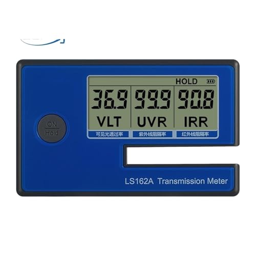 DIGNIFE Medidor de UVB, Medidor de transmisión de película for Ventanas portátil con rechazo de IR de 1400 NM, tasa de Bloqueo de Rayos UV y transmitancia de luz Visible LS162A