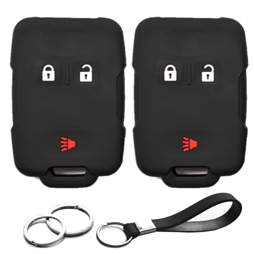 Coque clé silicone 3 boutons évite l'usure de télécommande Chevrolet