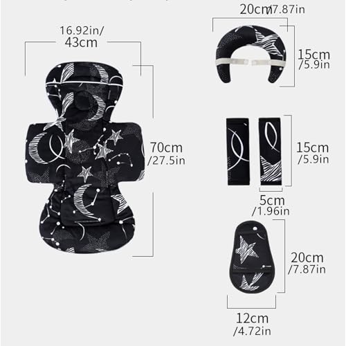 Coussin doux pour bébé pour éviter l'inconfort en poussette et siège auto - 3