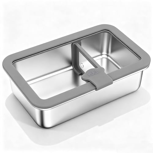 Bento Lunch Box for Adults, 42oz Stainless Steel, Leakproof