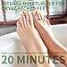 SULADEC Moisturizing Foot Mask with Shea Butter and Goat Milk, Hydrating Foot Masks for Dry Cracked Feet, Dry Skin Moisturizer for Soft and Smooth Touch Feet - Men Women - 5 Pairs