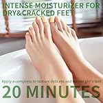 Moisturizing Foot Mask with Shea Butter and Goat Milk, Hydrating Foot Masks for Dry Cracked Feet, Dry Skin Moisturizer for Soft and Smooth Touch Feet - Men Women - 5 Pairs - Image 2