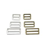 Material: Metall. Gürtelschnallen, Stegschnallen, Band-Schnallen, 25 mm, 38 mm, 50 mm, 3 Farben zur Auswahl, 15 Stück, bronze, 50 mm