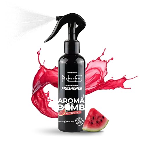 Watermelon Air Freshener & Room Spray for Car & Home – Fabric & Upholstery Deodoriser, Odour Eliminator, Long-Lasting Scent – Made in UK by NLS (200ml)