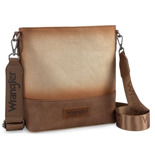 Image of Wrangler Crossbody Purses for Women Two Tone Crossbody Bags Women Purses and Handbags