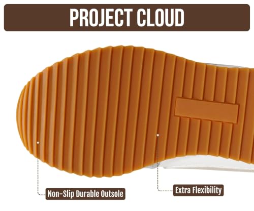 Image of Project Cloud Fashion Sneakers for Women 2026 - Lightweight Lace-Up Shoes for Women with Memory Foam Insoles - Trendy Womens Shoes - Non-Slip, Comfortable Womens Sneakers (Madison)