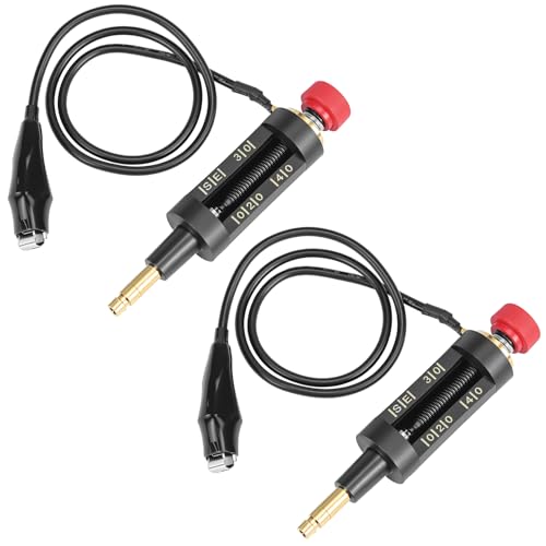 QWORK Spark Plug Tester, 2 Pack Automotive Ignition Coil Tester, Autos Diagnostic Test Tool, Spark Checker Ignition Spark Circuit Tester
