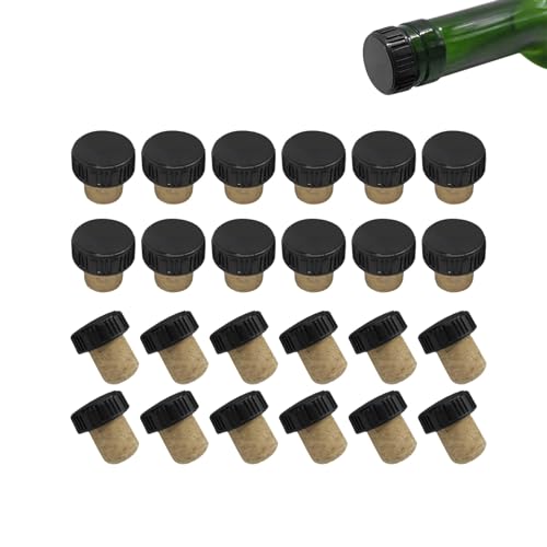 Juego de 24 Tapones de Corcho para Vino en Forma de T