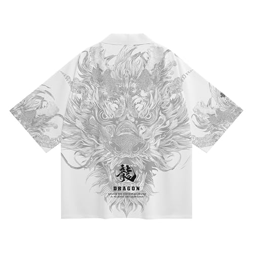 Image of Women's and Men Kimono Cardigan Japanese Long Sleeves Lightweight Open Front Coat Tops