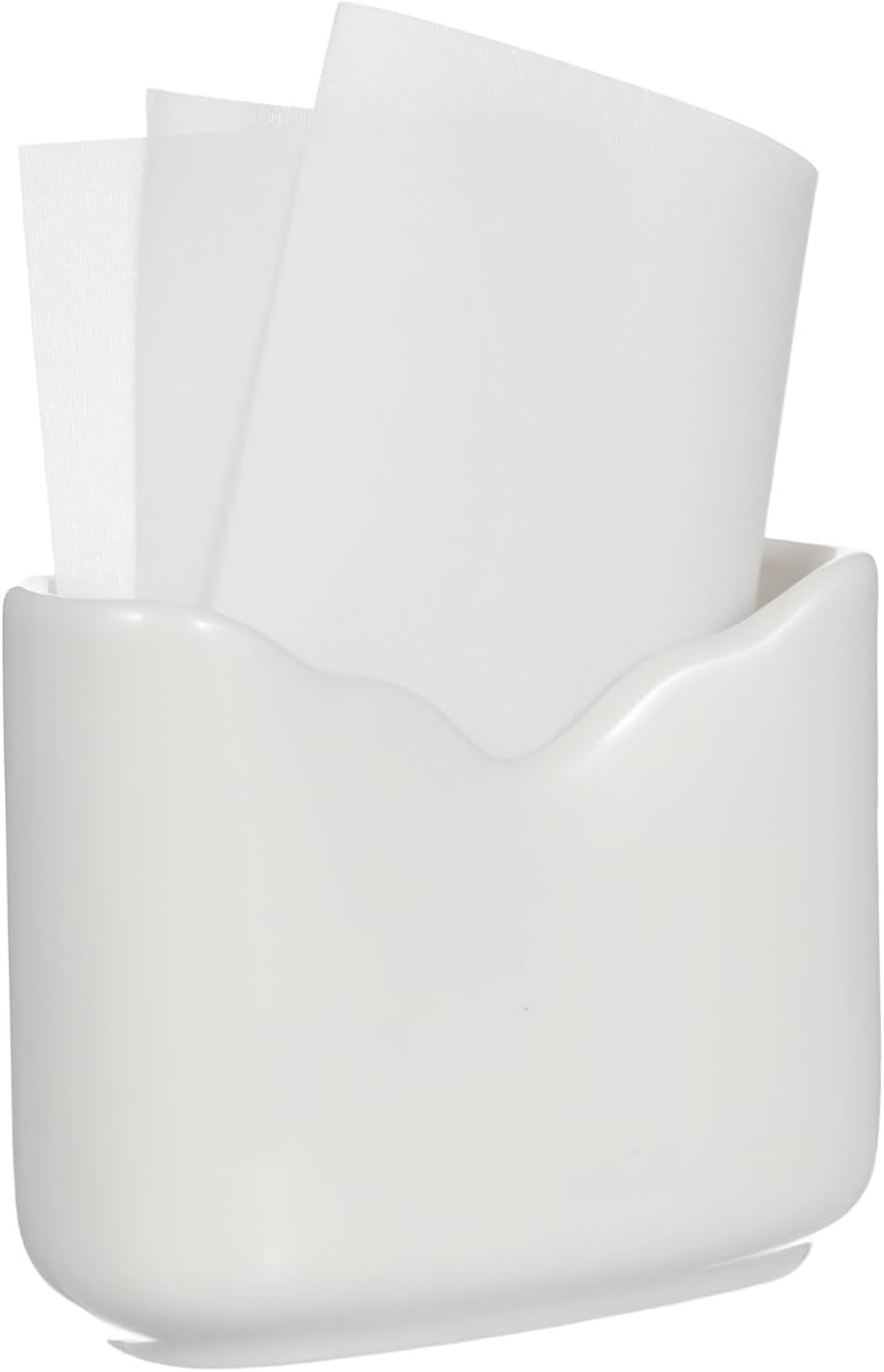 VOSAREA Ceramic Napkin Holders for Table Porcelain Freestanding Tissue Dispenser Beverage Napkin Dispenser Organizer for Bar Kitchen Restaurant Countertop