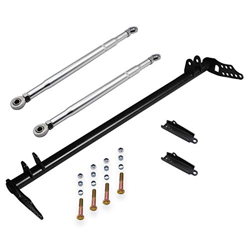 Front Traction Control Tie Bar Kit Compatible with Civic 1992-1995 / Acura Integra 1994-2001, Front Suspension Traction Control Arm Lower Tie Bar by LAFORMO Front Traction Control Tie Bar Kit Compatible with Civic 1992-1995 / Acura Integra 1994-2001, Front Suspension Traction Control Arm Lower Tie Bar by LAFORMO