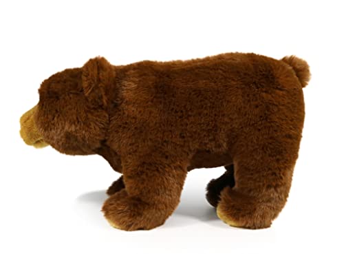 Zoocolo Brown Bear Plush,Realistic Stuffed Animal Toy,Brown Grizzly Bear,Gift For Kids,11" #TOP2