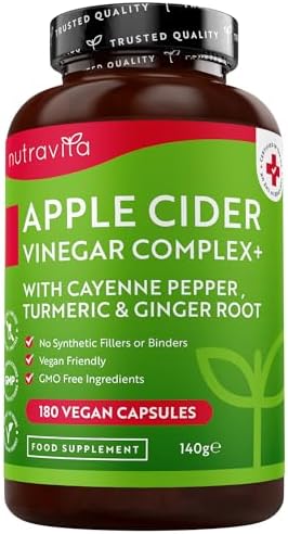 Nutravita Vinaigre de Cidre de Pomme 1033 mg - 180 gélules végane...