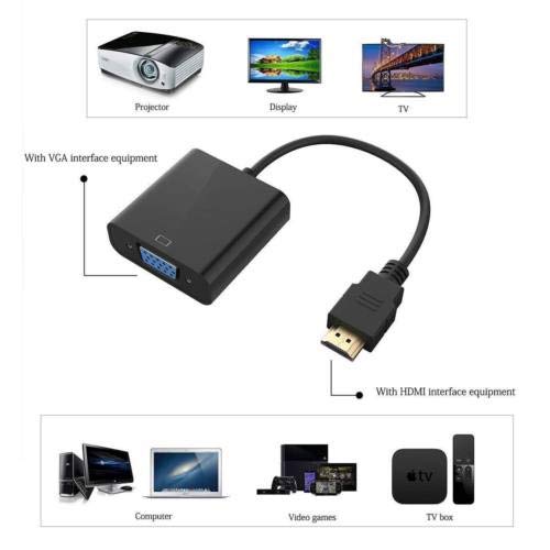 Generic HDMI to VGA Converter Adapter NO Audio Output for Xiaomi MI Huawei Box