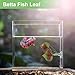 CAPASTEC Betta Fish Leaf, Natural Habitat Simulation for Betta Spawnings Grounds, Betta Spawnings Leaves, Resting Bed, Large Small Leaves, Deep Green Brown