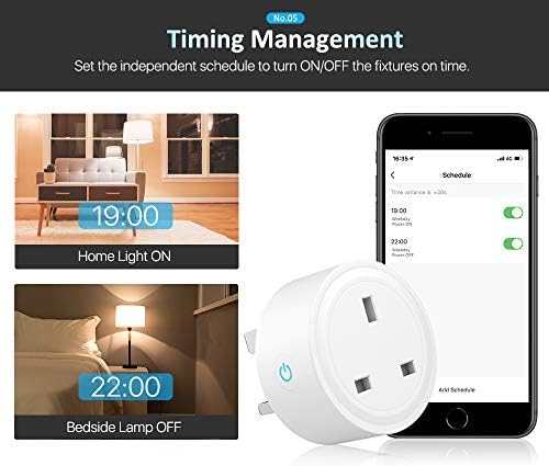 Orbecco Smart Plug, WiFi Outlet Mini Plug Compatible with Alexa, Google Home, Wireless Smart Socket Remote Control Timer Plug Switch, Model Number TP24, No Hub Required - White