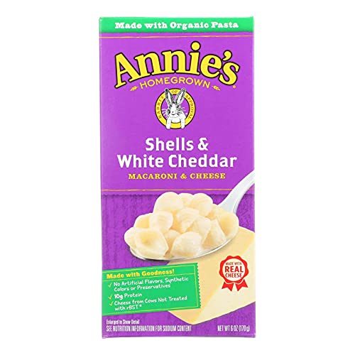 Shells and White Cheddar Macaroni Cheese, 6 Ounce (Pack of 12)