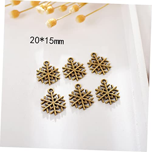 SEWACC 30 Pçs Ornamento Vintage Berloque Acessórios Para Festa Charme De Bronze Espaçador De Natal M