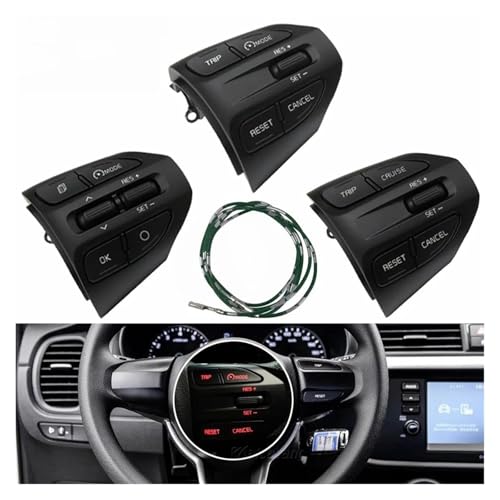 Téléphone Bluetooth Kia K2 Rio 2018 : Commande volume volant multifonction - 2