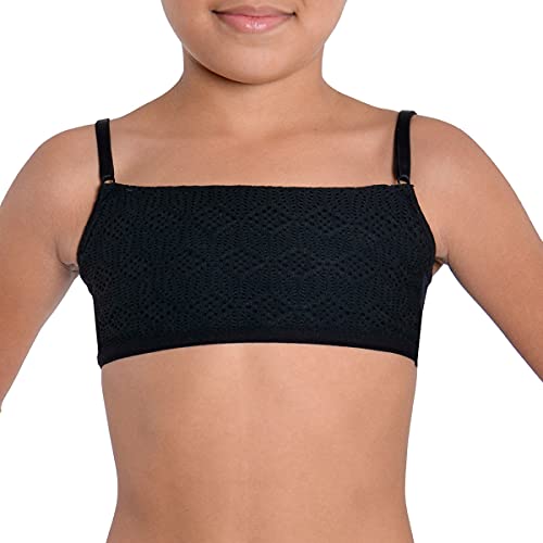 Sutiã infantil top faixa com renda Econfort