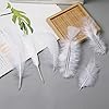 Larryhot White Craft Feathers Bulk - 240pcs 6 Style Mixed Natural Feathers for Wedding Home Party, Dream Catcher Supplies and DIY Crafts (White) #1