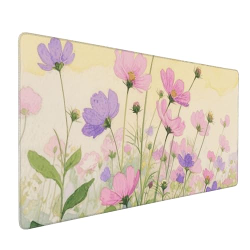 Tapis de souris de jeu aquarelle XXL grand tapis de protection table antidérapant