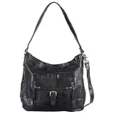 taschendieb wien tasche cognac  Taschendieb Wien Leder Hobo Bag Beuteltasche Schultertasche TD0615, Farbe:Anthrazit