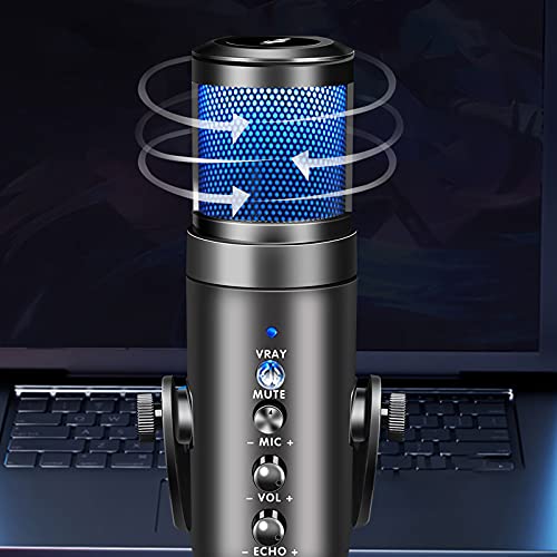 Condensor Gaming Microfoon Tap- To- Mute Super- Cardioid Polar Patroon Microfoon Met Rgb Voor Gaming Streaming Podcasts… - Image 4