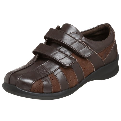 Buy Aetrex Women's E831 Striped 2 Strap Fashion Sneaker,Brown,8 XW US