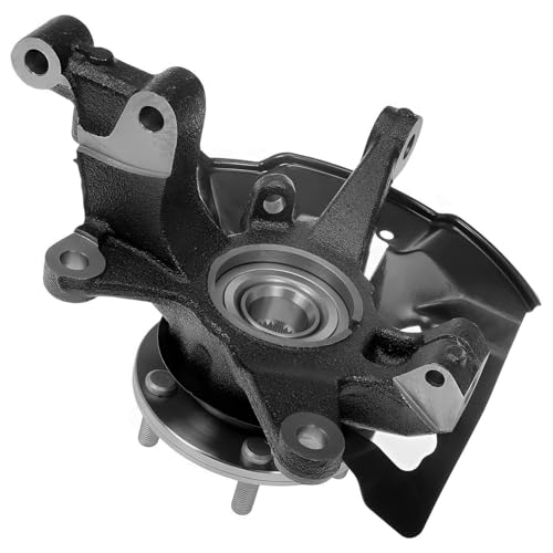 Image of Detroit Axle - Front 2pc Steering Knuckles for 07-15 Mazda CX-9, 07-12 CX-7, 2 Steering Knuckles & Wheel Bearing Hubs Assembly 2007 2008 2009 2010 2011 2012 2013 2014 2015 Replacement