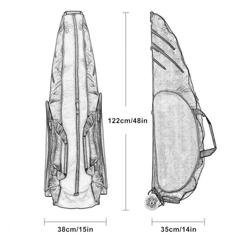 Bolsa de bolsillo grande para equipo de valla, almacenamiento impermeable para lámina de sable espada, adulto y niño