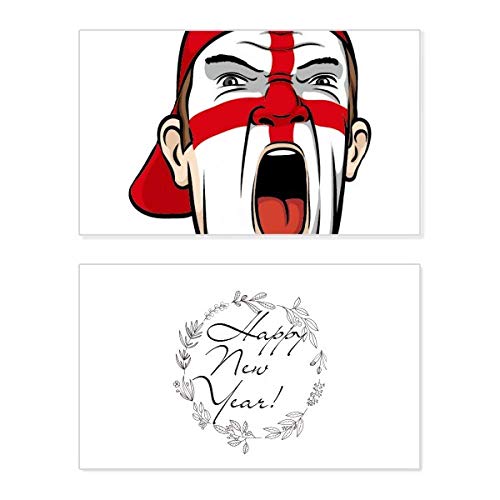 Masque maquillage Angleterre pour fête et carte Nouvel An