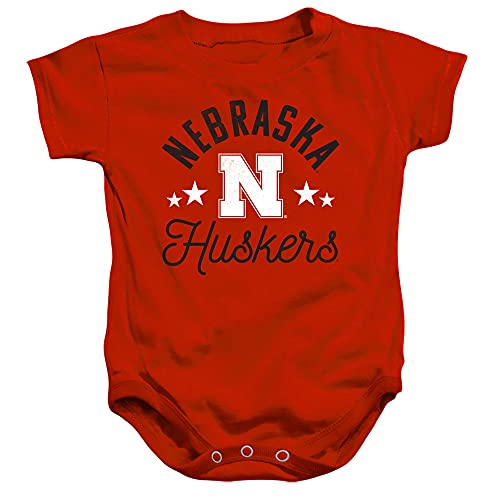 Nebraska Cornhuskers Official Huskers Unisex Infant Snap Suit for Baby,Red, 12 Months